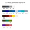 tank top color chart - Persona 5 Store