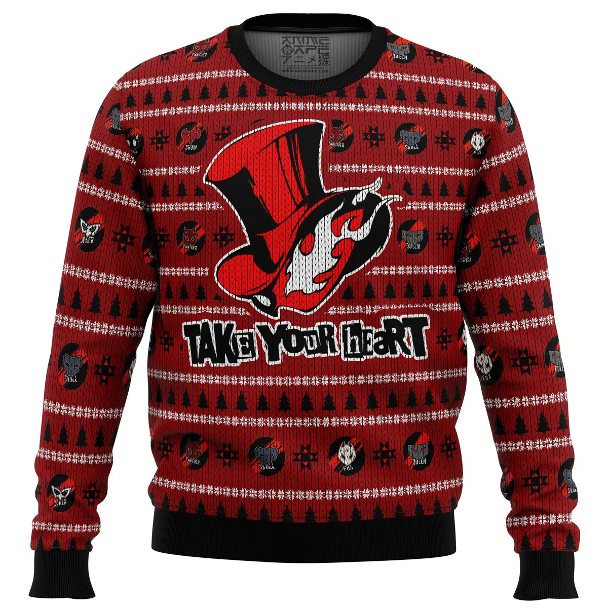 Persona 5 Take Your Heart Ugly Christmas Sweater quantity